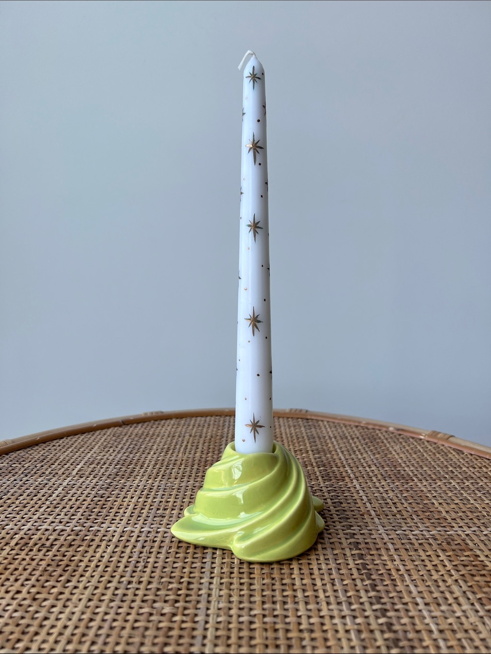 Vintage Ceramic Candle Holder Unique Decor